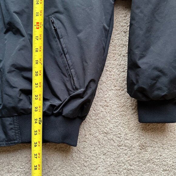 Dattco Jacket Mens Medium Full Zip Fleece Lined Black Mock Neck Nylon Game - Picture 10 of 11